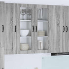Keukenkast 80x31x100 cm grijs sonoma bewerkt hout