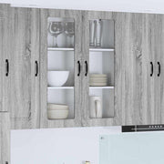 Keukenkast 80x31x100 cm grijs sonoma bewerkt hout
