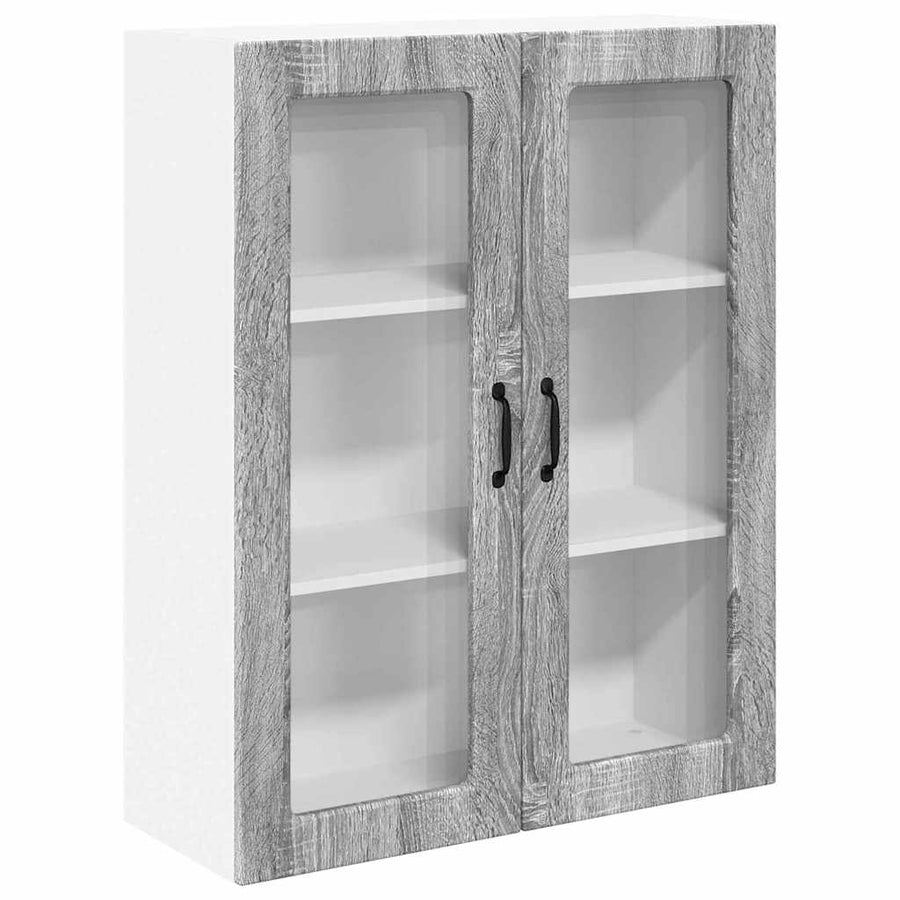 Keukenkast aan de muur met plank Grijs Sonoma 80 x 31 x 100 cm