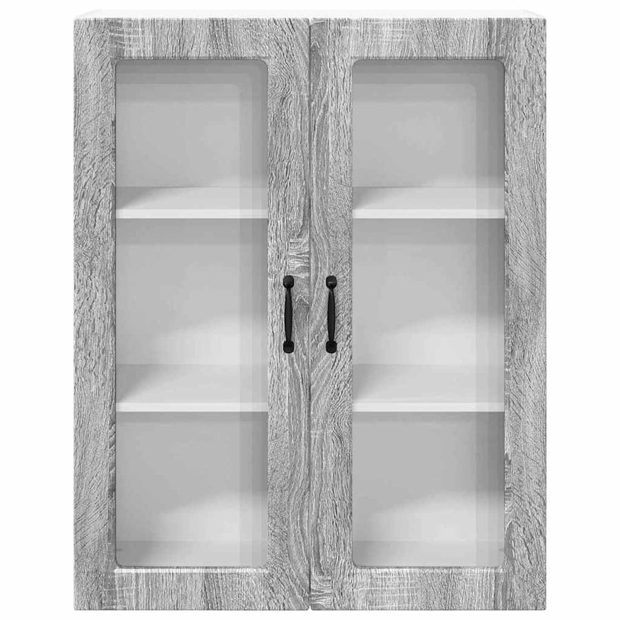 Keukenkast aan de muur met plank Grijs Sonoma 80 x 31 x 100 cm