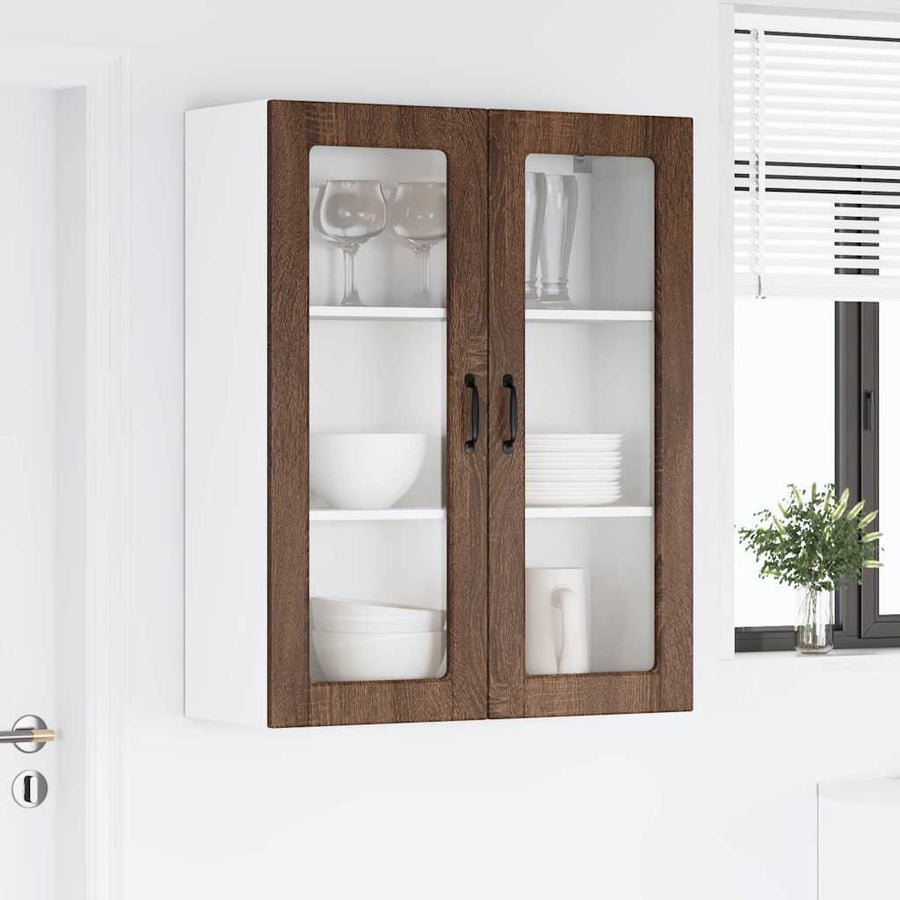 Keukenkast aan de muur met plank Bruin Eiken 80 x 31 x 100 cm