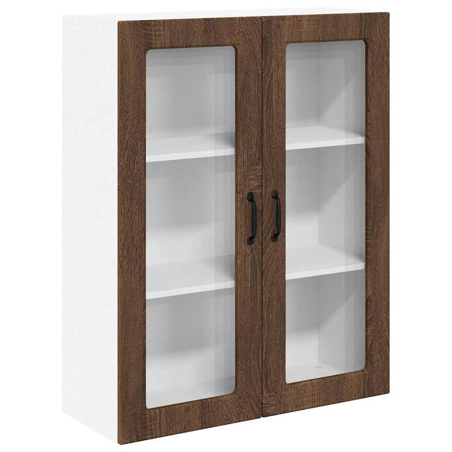 Keukenkast aan de muur met plank Bruin Eiken 80 x 31 x 100 cm