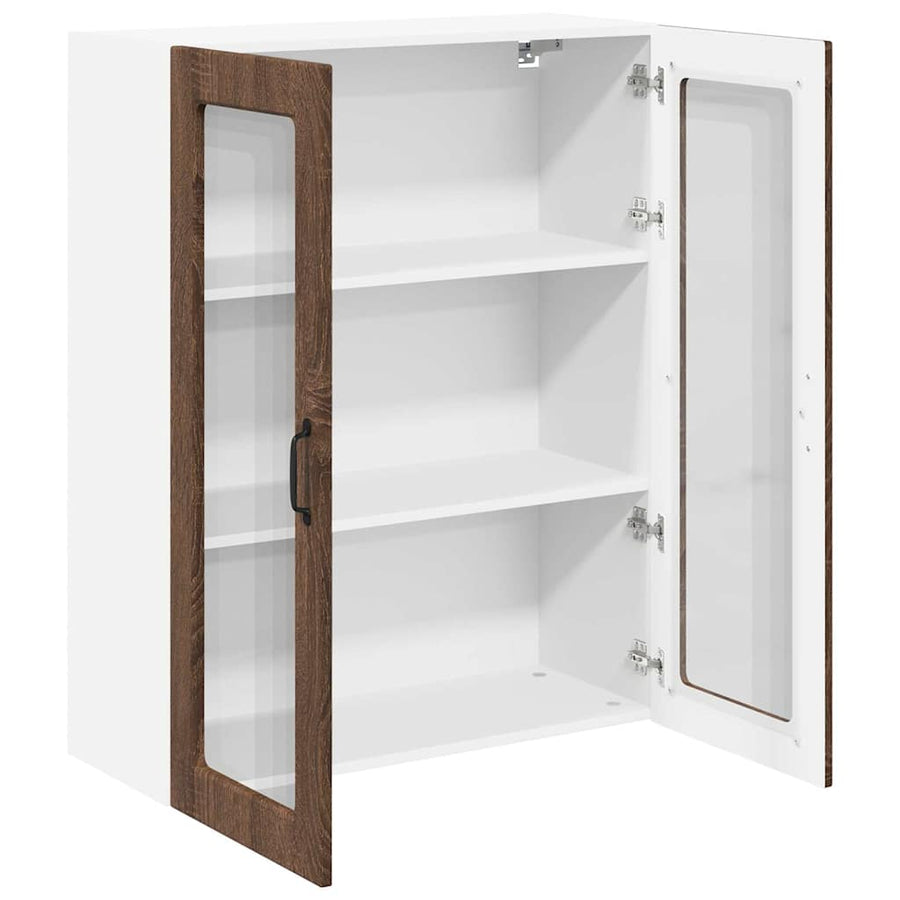 Keukenkast aan de muur met plank Bruin Eiken 80 x 31 x 100 cm