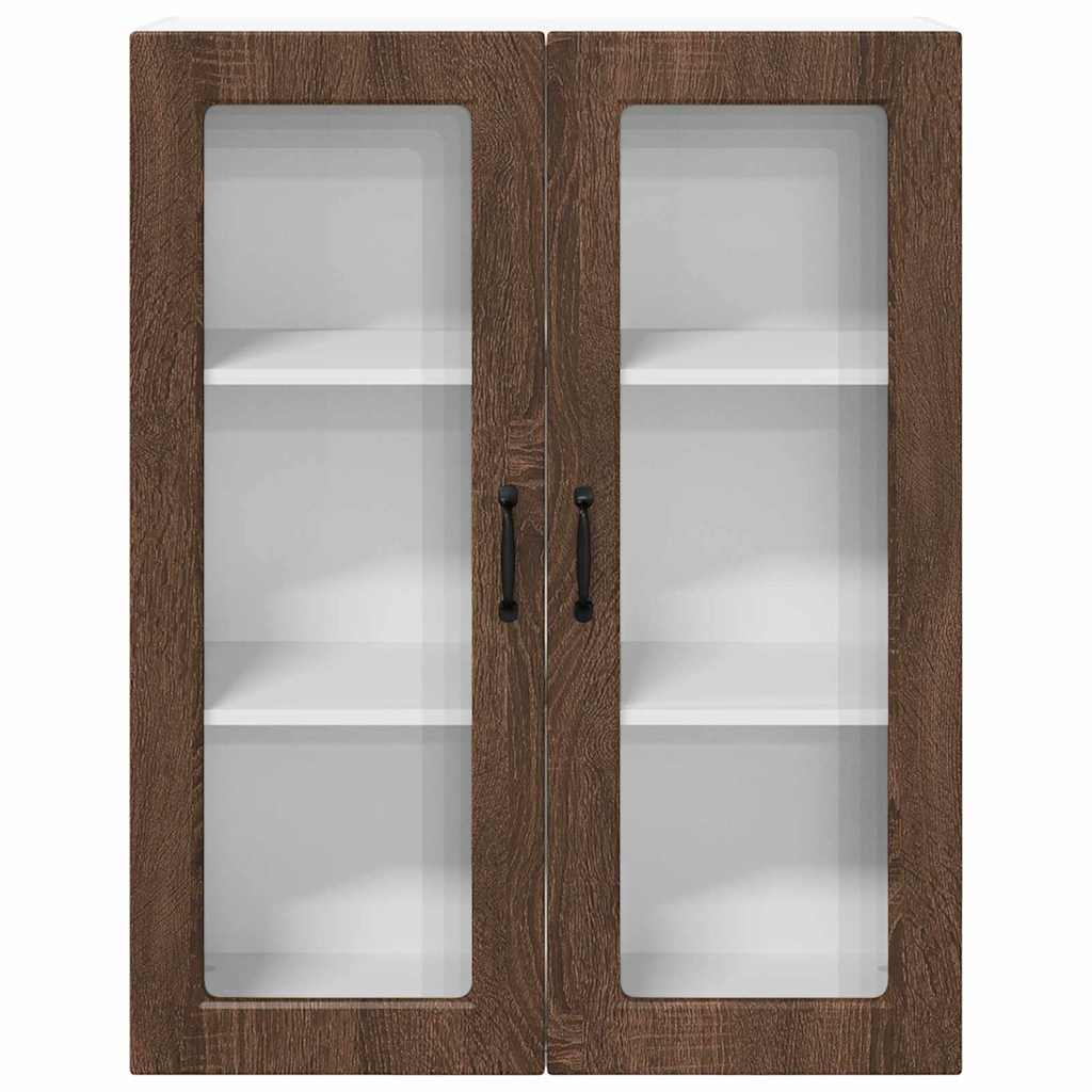 Keukenkast aan de muur met plank Bruin Eiken 80 x 31 x 100 cm