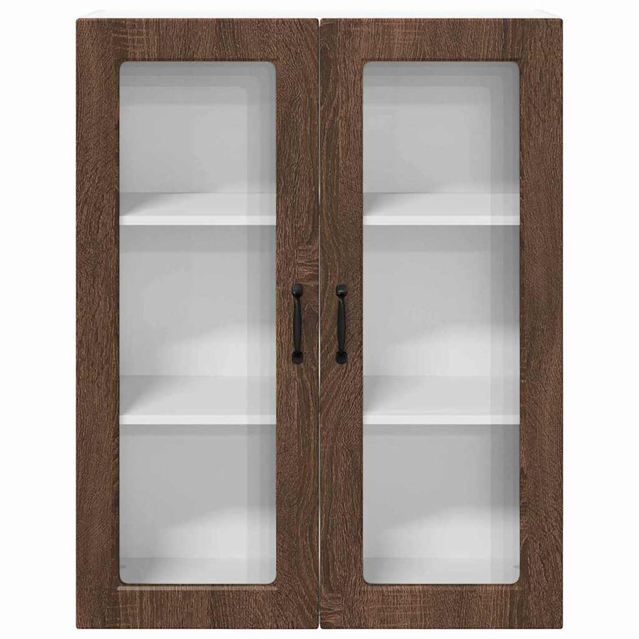 Keukenkast aan de muur met plank Bruin Eiken 80 x 31 x 100 cm