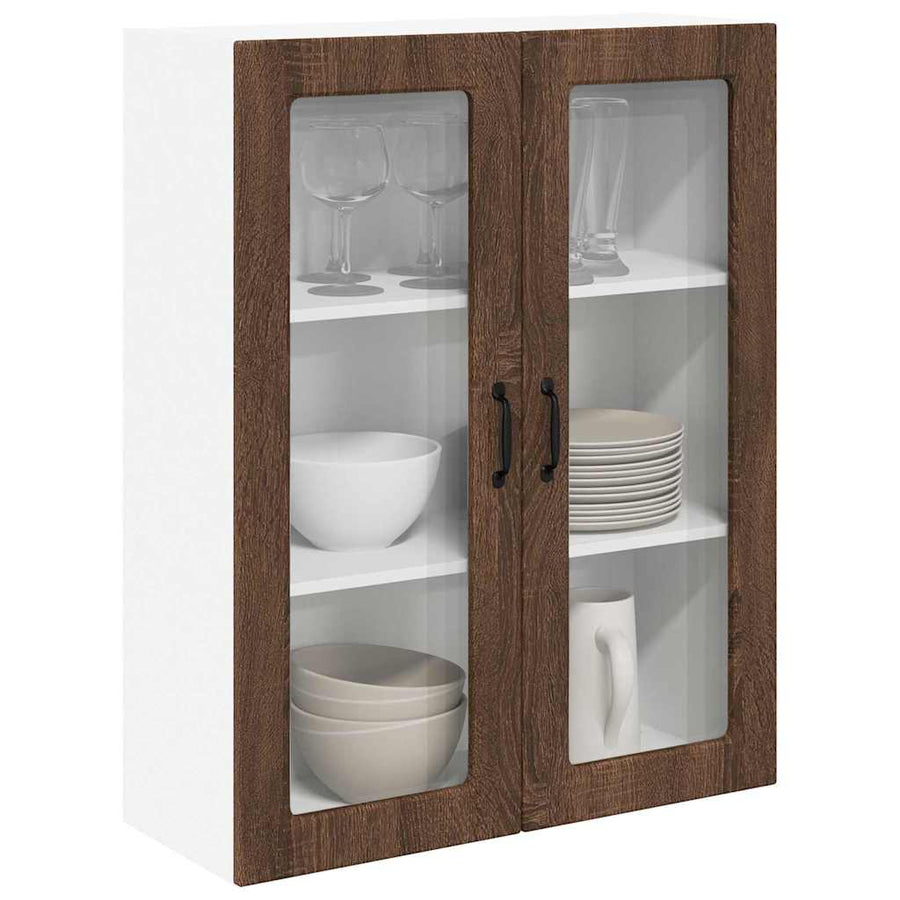 Keukenkast aan de muur met plank Bruin Eiken 80 x 31 x 100 cm