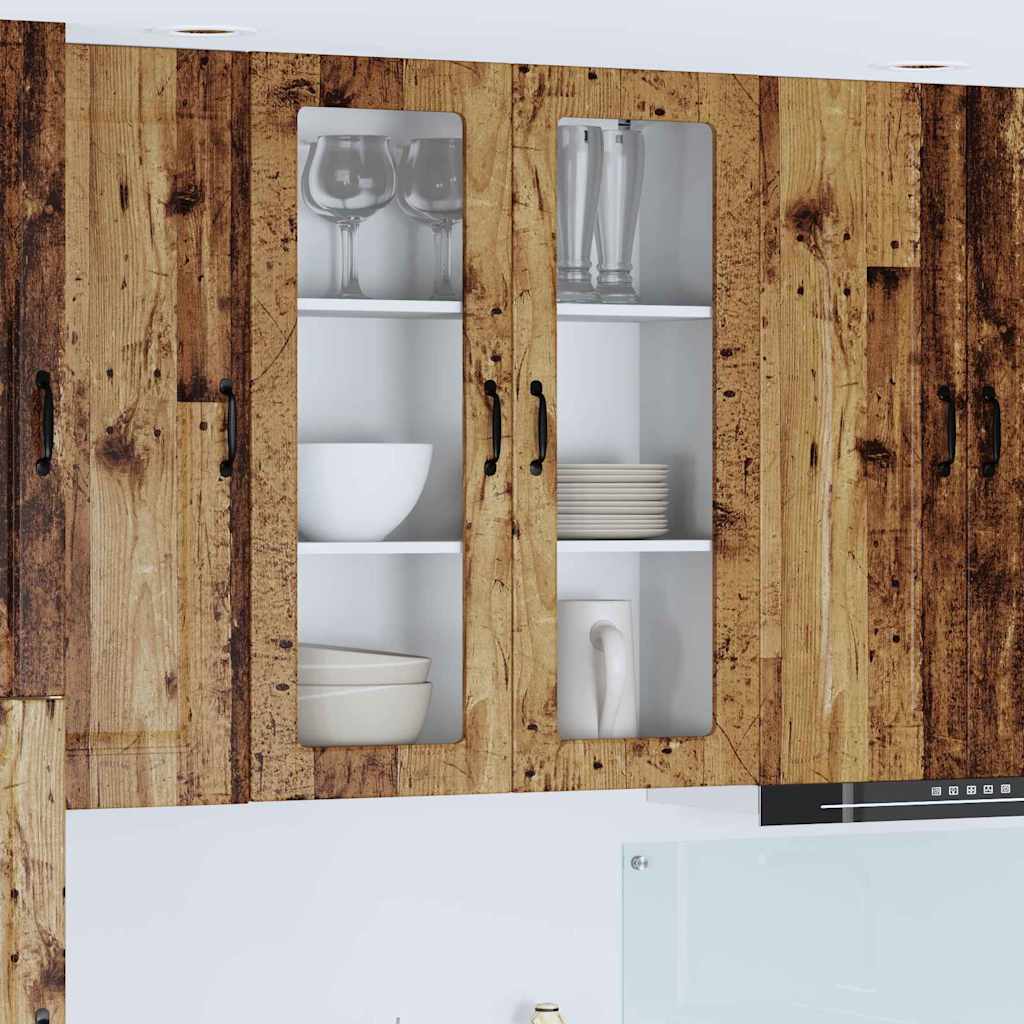 Keukenkast aan de muur Oud Hout 80 x 31 x 100 cm Bewerkt hout
