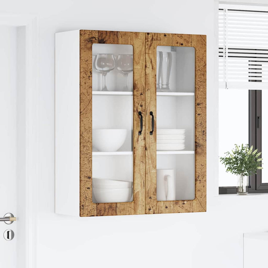 Keukenkast aan de muur Oud Hout 80 x 31 x 100 cm Bewerkt hout