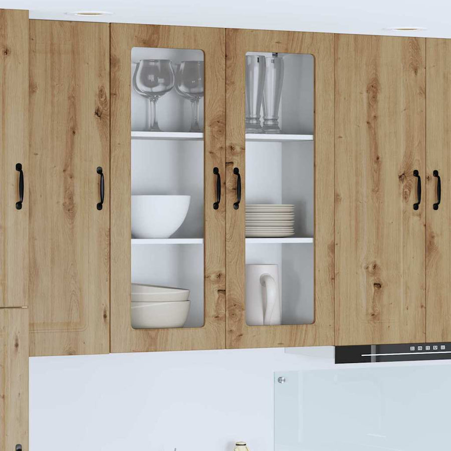 Keukenkast aan de muur met plank Artisan Eiken 80 x 31 x 100 cm