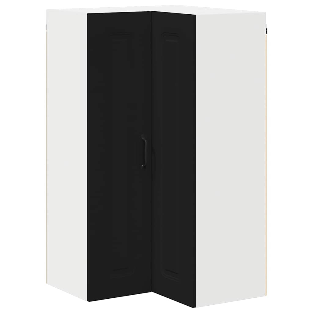 Keukenkast aan de muur Zwart 57 x 57 x 100 cm Bewerkt hout