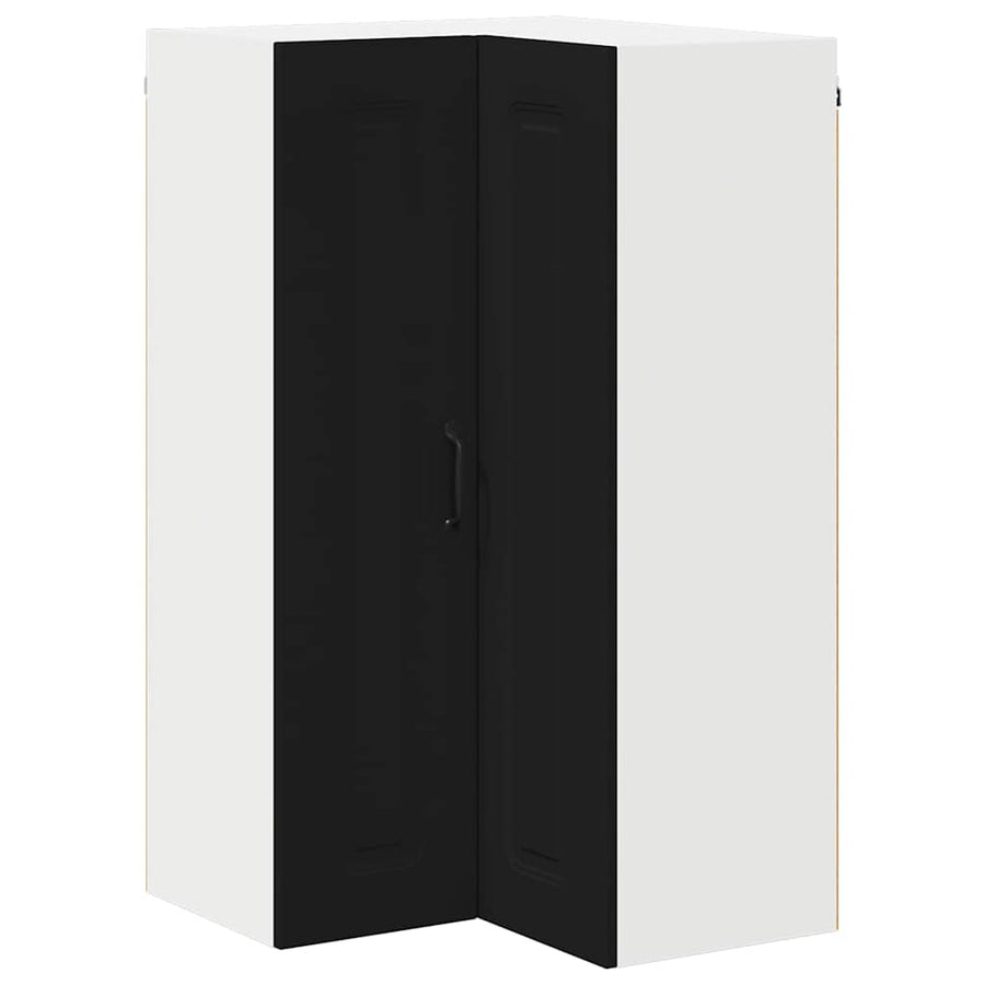 Keukenkast aan de muur Zwart 57 x 57 x 100 cm Bewerkt hout