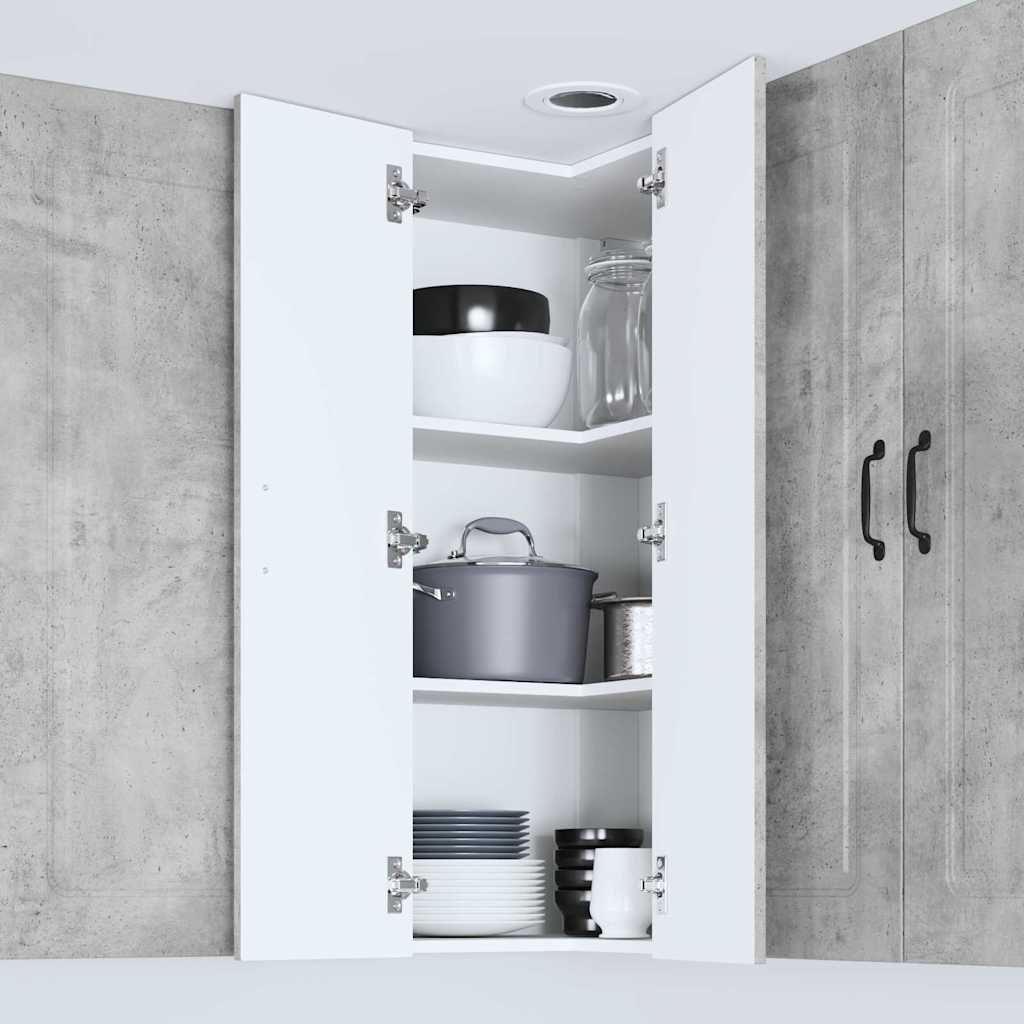 Keukenkast aan de muur met plank Beton Grijs 57 x 57 x 100 cm