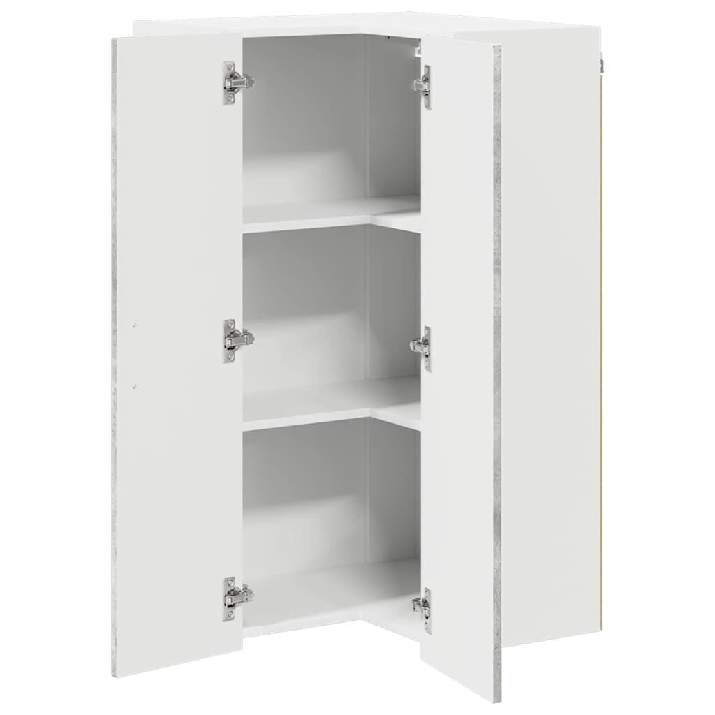 Keukenkast aan de muur met plank Beton Grijs 57 x 57 x 100 cm
