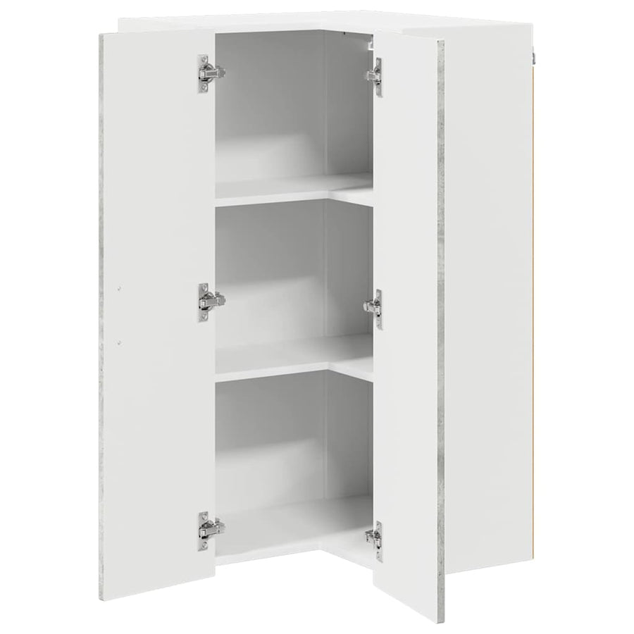Keukenkast aan de muur met plank Beton Grijs 57 x 57 x 100 cm