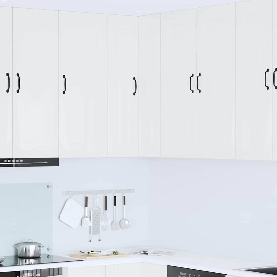 Keukenkast aan de muur met plank Hoogglans wit 57 x 57 x 100 cm