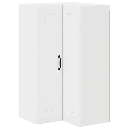 Keukenkast aan de muur met plank Hoogglans wit 57 x 57 x 100 cm
