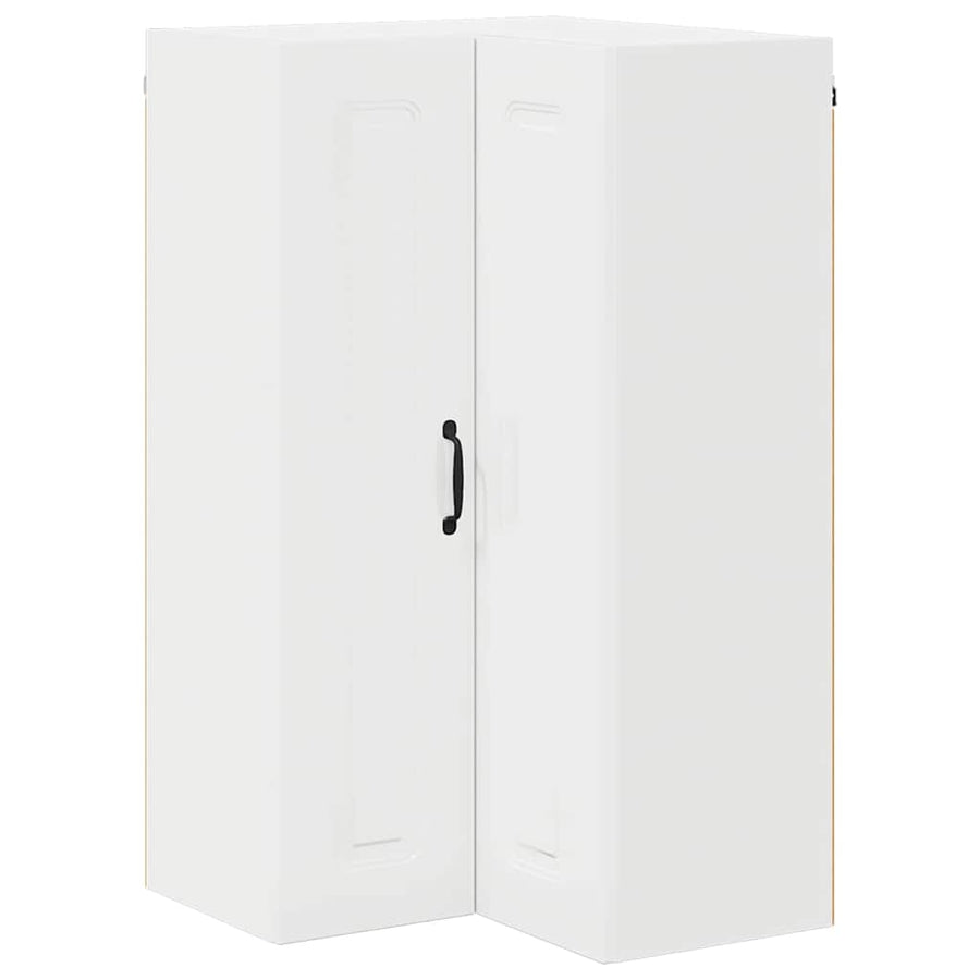 Keukenkast aan de muur met plank Hoogglans wit 57 x 57 x 100 cm