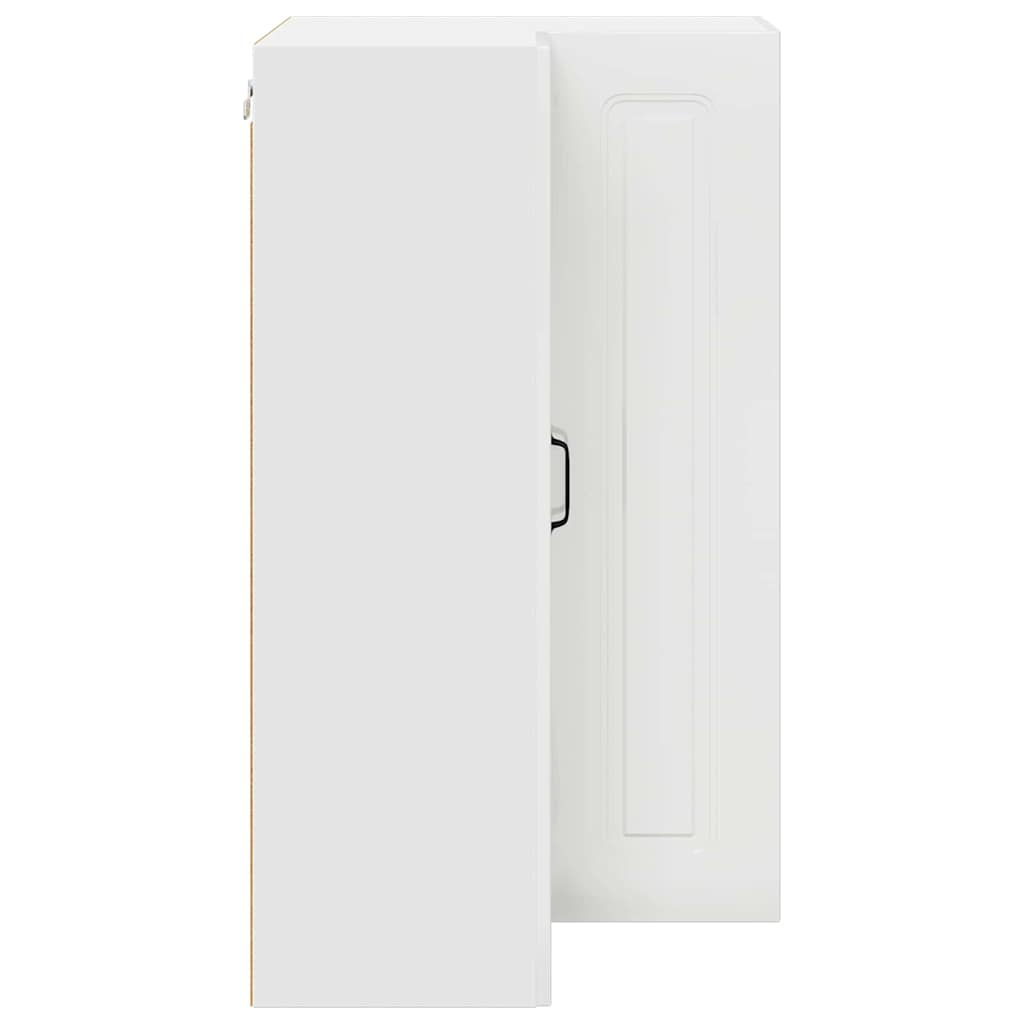 Keukenkast aan de muur met plank Hoogglans wit 57 x 57 x 100 cm