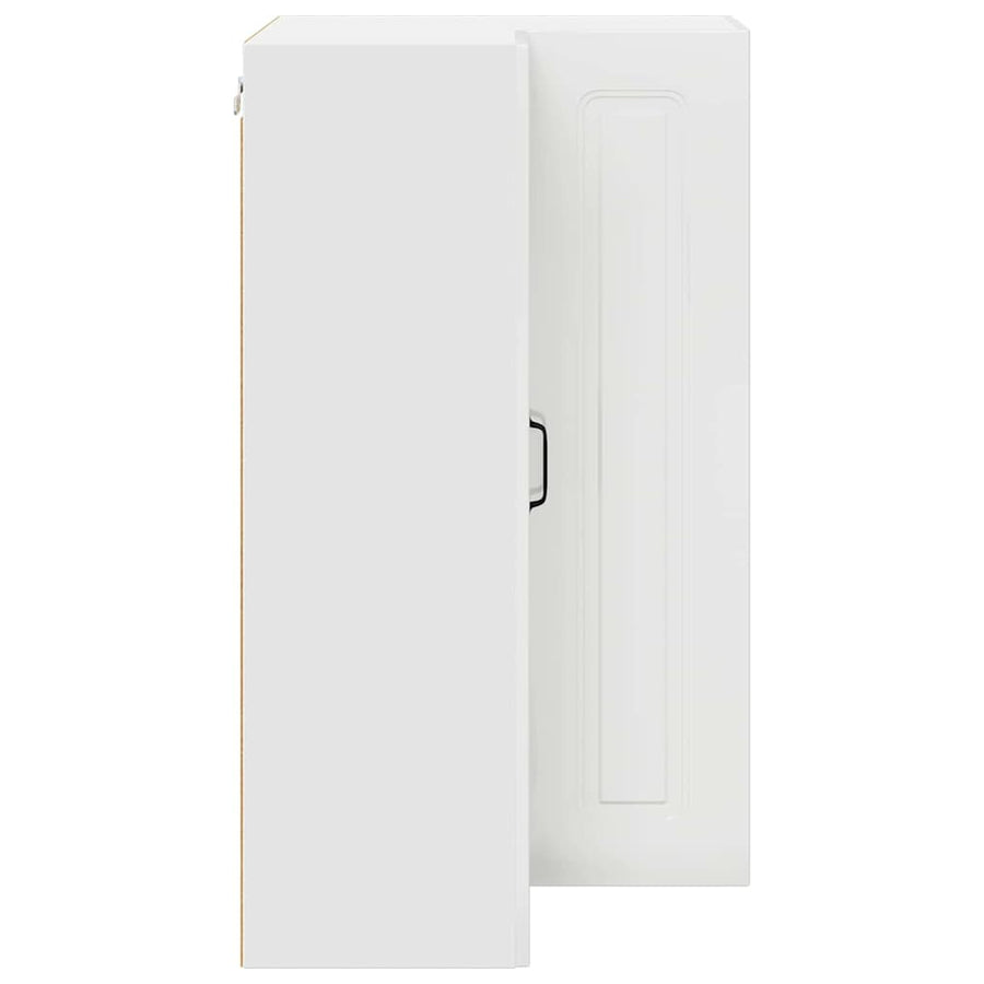 Keukenkast aan de muur met plank Hoogglans wit 57 x 57 x 100 cm