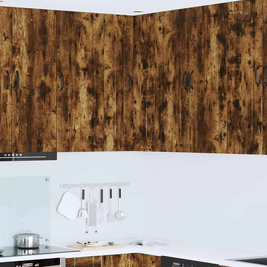 Keukenkast aan de muur met plank Gerookt eiken 57 x 57 x 100 cm