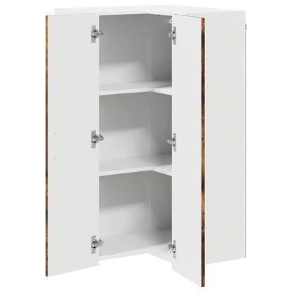 Keukenkast aan de muur met plank Gerookt eiken 57 x 57 x 100 cm