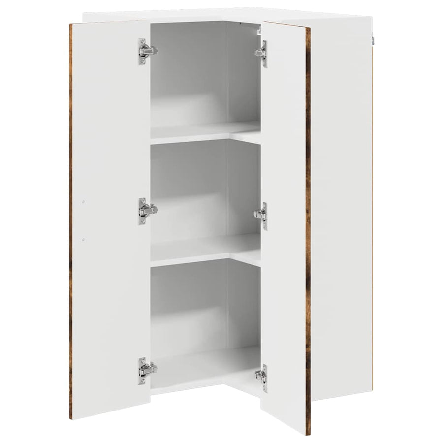Keukenkast aan de muur met plank Gerookt eiken 57 x 57 x 100 cm