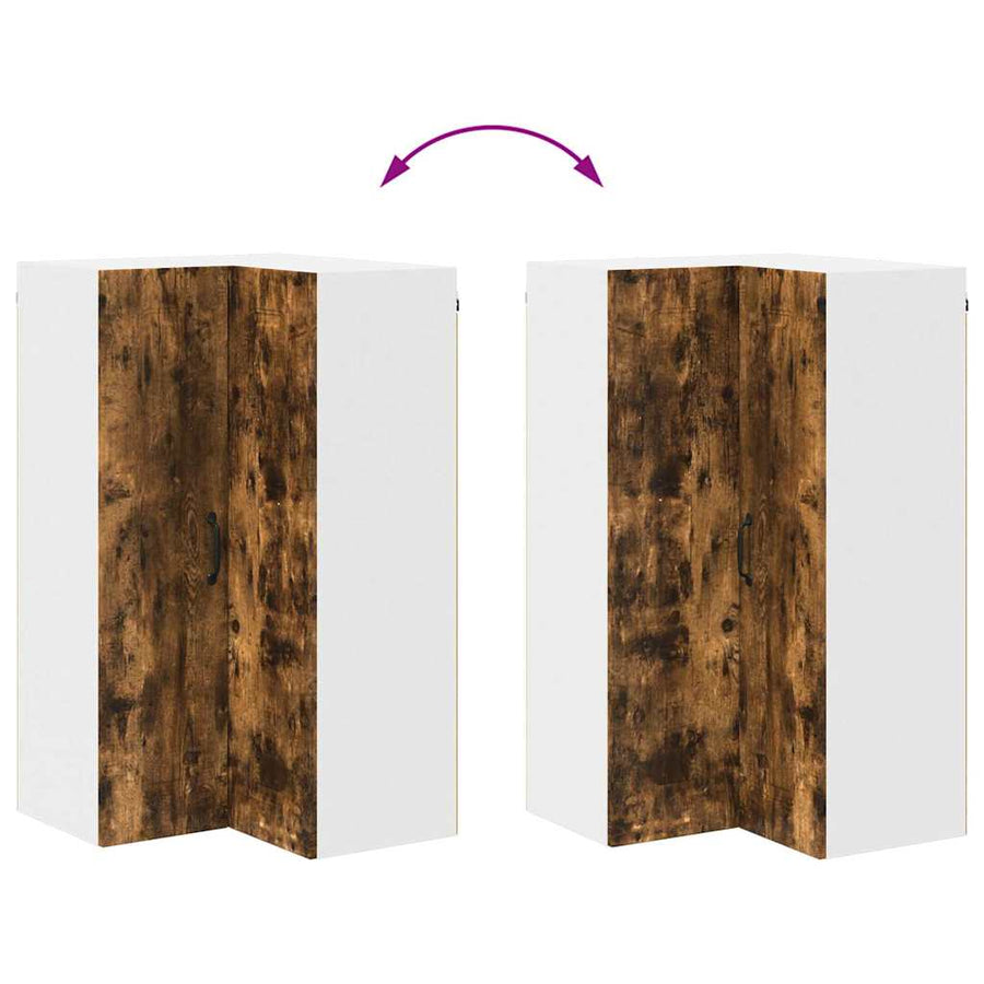 Keukenkast aan de muur met plank Gerookt eiken 57 x 57 x 100 cm