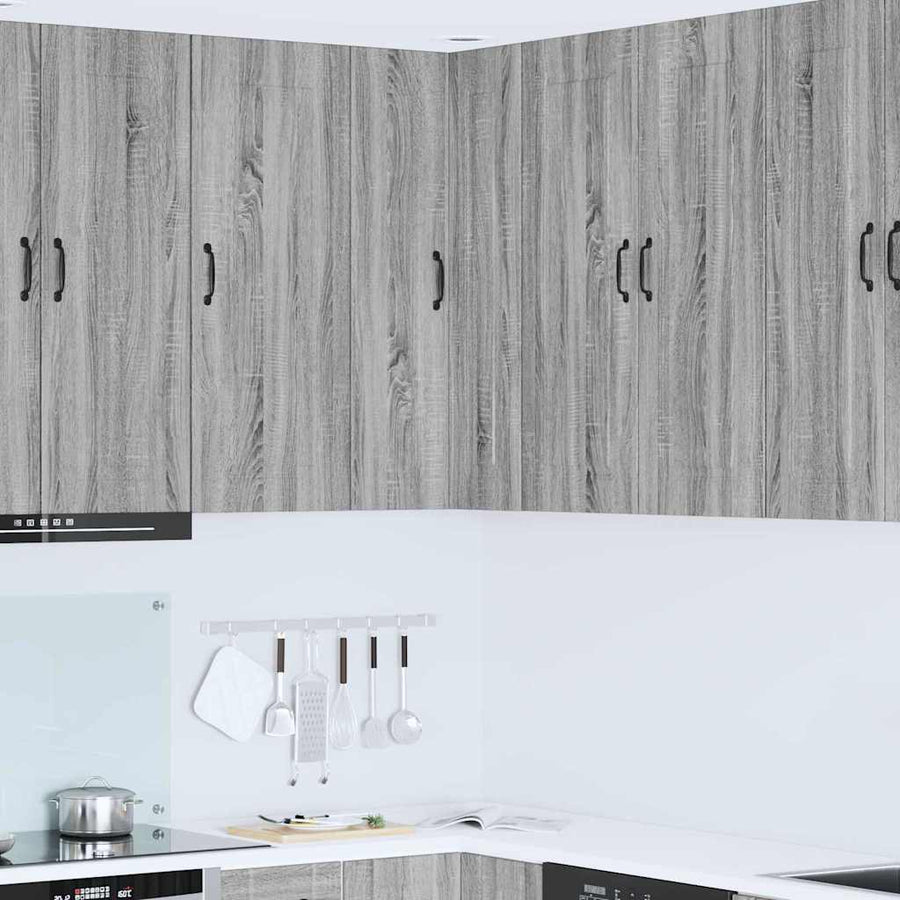 Keukenkast aan de muur met plank Grijs Sonoma 57 x 57 x 100 cm