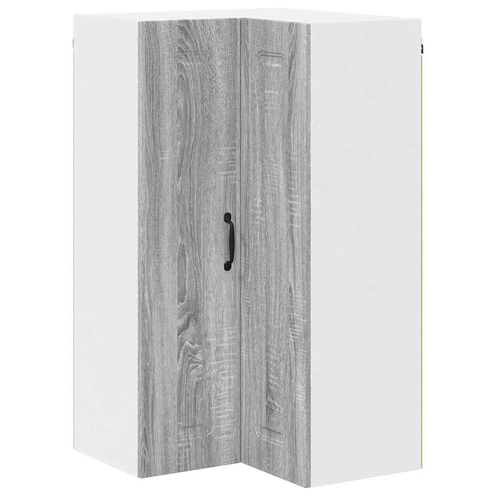 Keukenkast aan de muur met plank Grijs Sonoma 57 x 57 x 100 cm