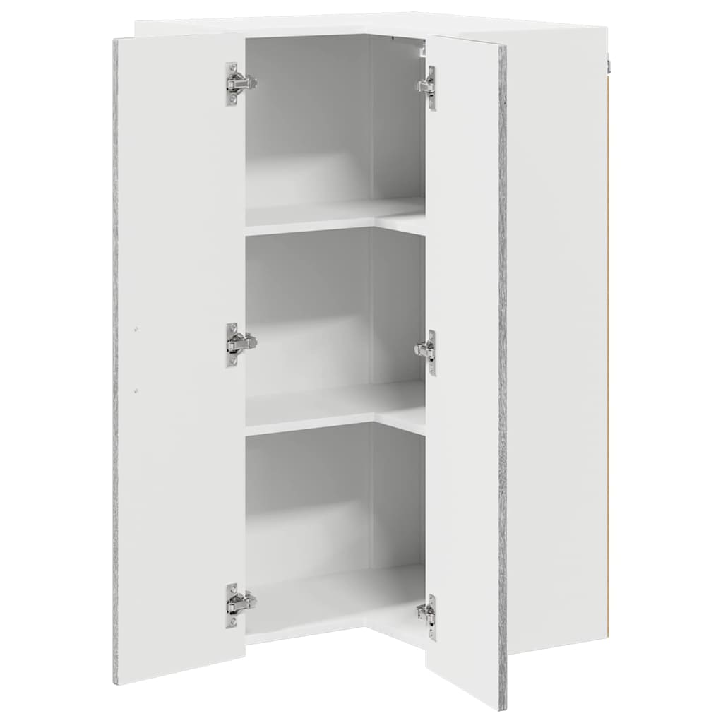 Keukenkast aan de muur met plank Grijs Sonoma 57 x 57 x 100 cm