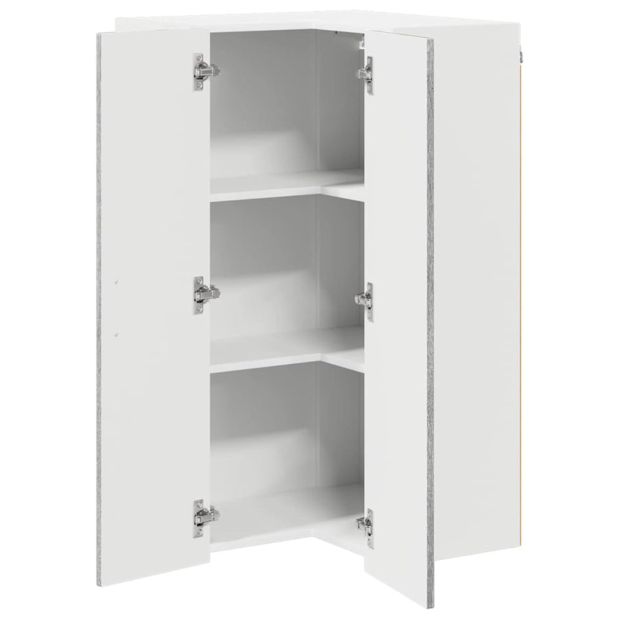 Keukenkast aan de muur met plank Grijs Sonoma 57 x 57 x 100 cm