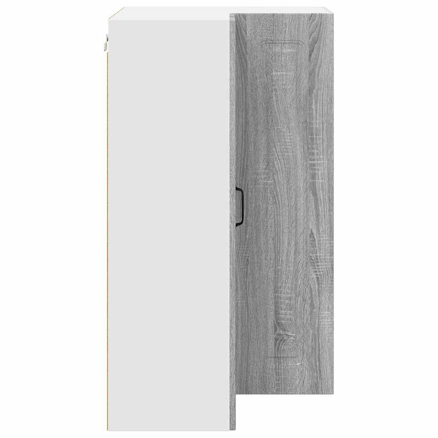 Keukenkast aan de muur met plank Grijs Sonoma 57 x 57 x 100 cm