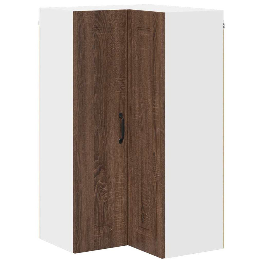 Keukenkast aan de muur met plank Bruin Eiken 57 x 57 x 100 cm