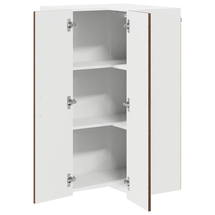 Keukenkast aan de muur met plank Bruin Eiken 57 x 57 x 100 cm