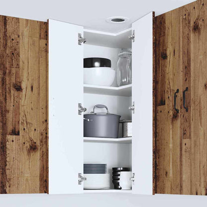 Keukenkast aan de muur Oud Hout 57 x 57 x 100 cm Bewerkt hout