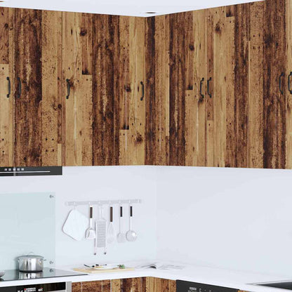 Keukenkast aan de muur Oud Hout 57 x 57 x 100 cm Bewerkt hout