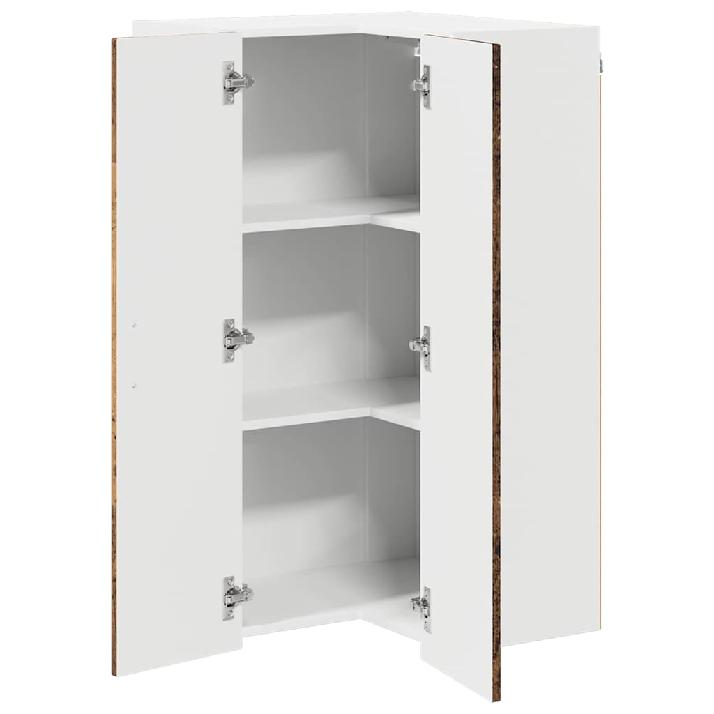 Keukenkast aan de muur Oud Hout 57 x 57 x 100 cm Bewerkt hout