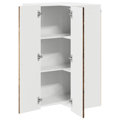 Keukenkast aan de muur Oud Hout 57 x 57 x 100 cm Bewerkt hout
