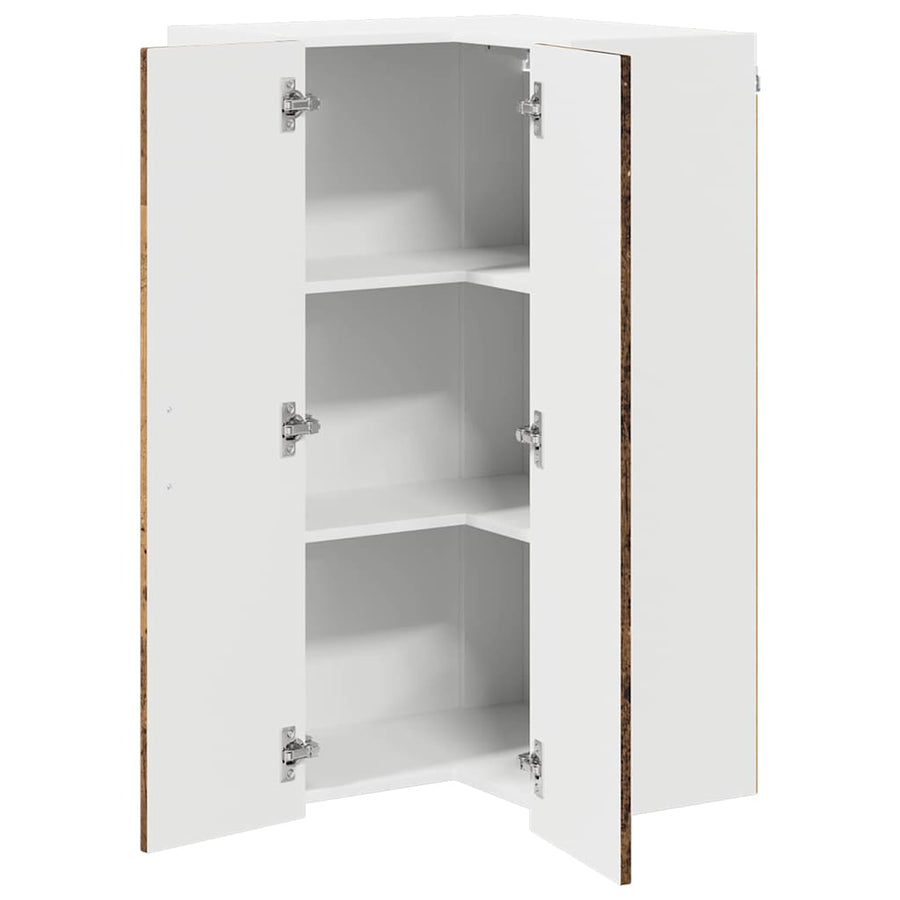 Keukenkast aan de muur Oud Hout 57 x 57 x 100 cm Bewerkt hout