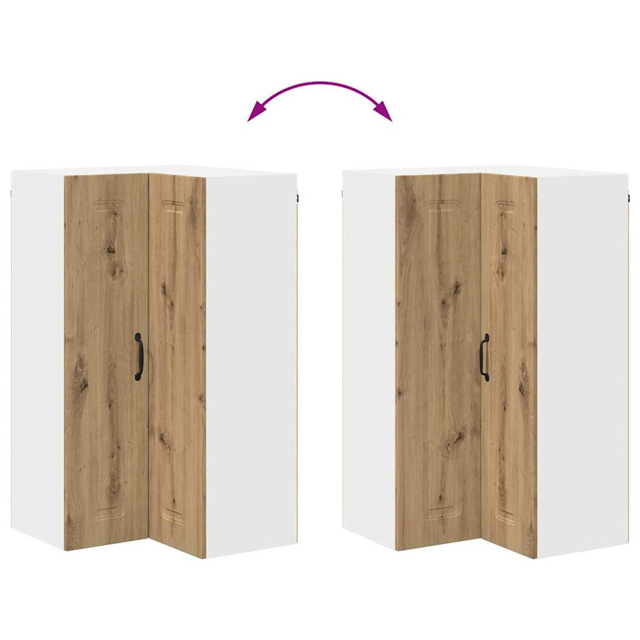 Keukenkast aan de muur met plank Artisan Eiken 57 x 57 x 100 cm