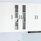 Keukenkast 60x31x100 cm wit bewerkt hout