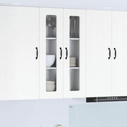 Keukenkast 60x31x100 cm wit bewerkt hout