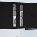 Keukenkast Kalmar Zwart 60 x 31 x 100 cm Bewerkt hout