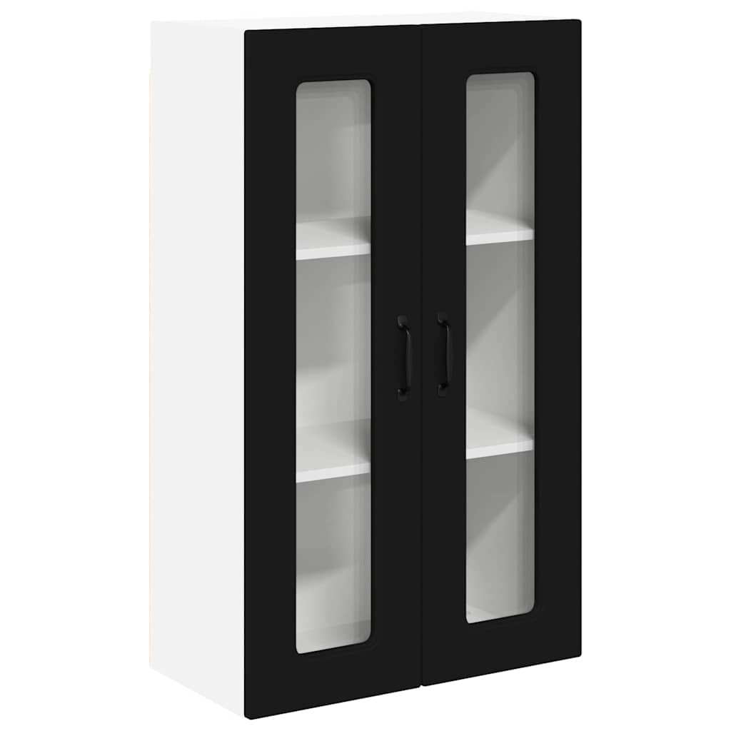 Keukenkast aan de muur Zwart 60 x 31 x 100 cm Bewerkt hout