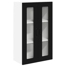 Keukenkast aan de muur Zwart 60 x 31 x 100 cm Bewerkt hout
