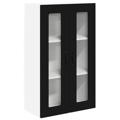 Keukenkast aan de muur Zwart 60 x 31 x 100 cm Bewerkt hout