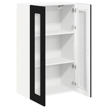Keukenkast aan de muur Zwart 60 x 31 x 100 cm Bewerkt hout