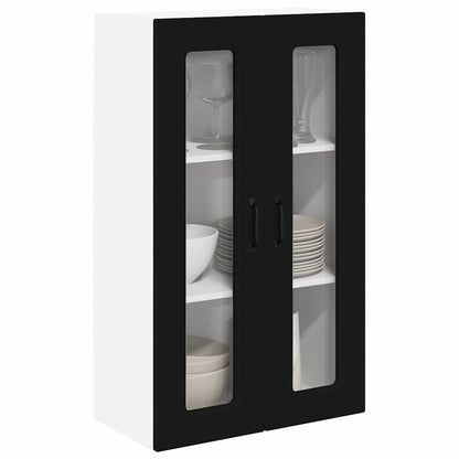 Keukenkast aan de muur Zwart 60 x 31 x 100 cm Bewerkt hout