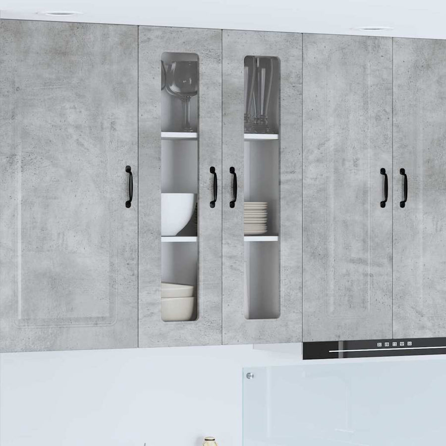 Keukenkast aan de muur met plank Beton Grijs 60 x 31 x 100 cm