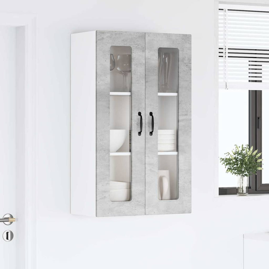 Keukenkast aan de muur met plank Beton Grijs 60 x 31 x 100 cm